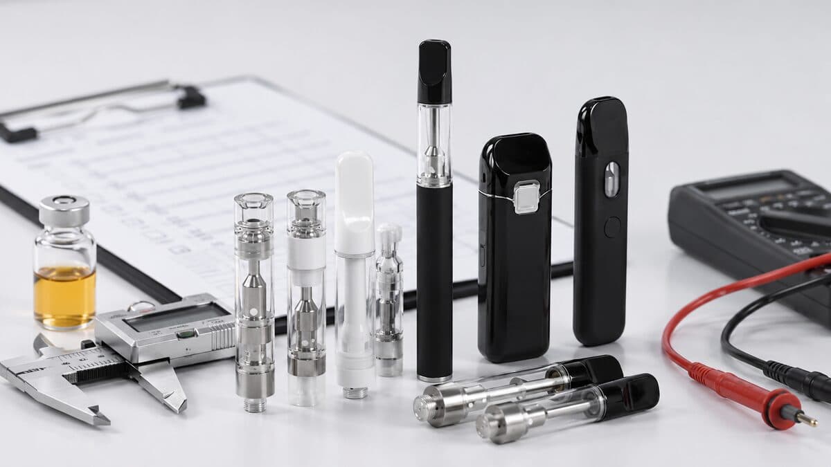 Cannabis vape hardware QC testing checklist