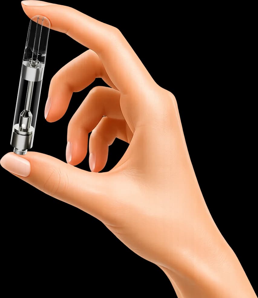 Celestia Quartz 510 Thread Cartridge in Hand