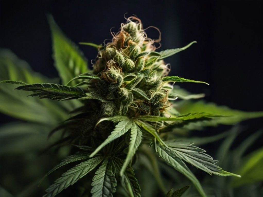 Flowering Female Cannabis Plant