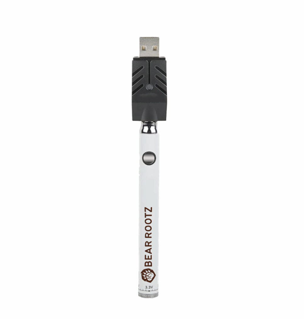 Bear Rootz twist variable voltage battery in white